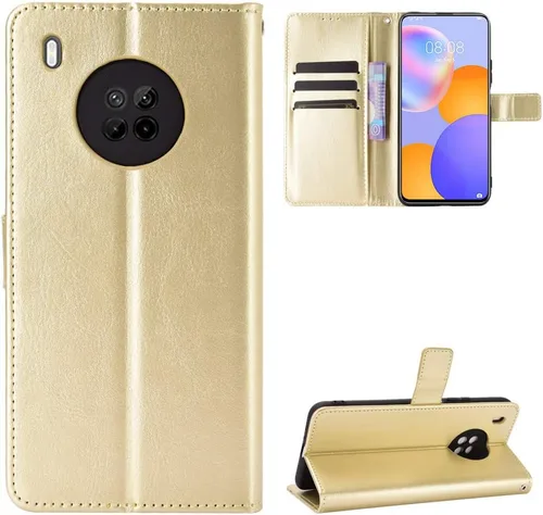 Miniatura 8 de Funda para Huawei Y9a, Funda de cuero con tapa para Huawei Enjoy 20 Plus 5G FRL-TN00 FRL-AN00a/Y9a FRL-L22 FRL-L23 Funda Marrón