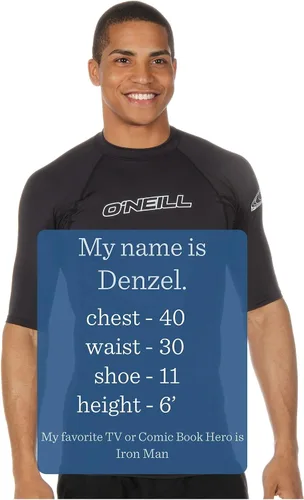 Miniatura 3 de O'Neill Basic Skins UPF 50+ - Camiseta de protección solar de manga corta para hombre Negro