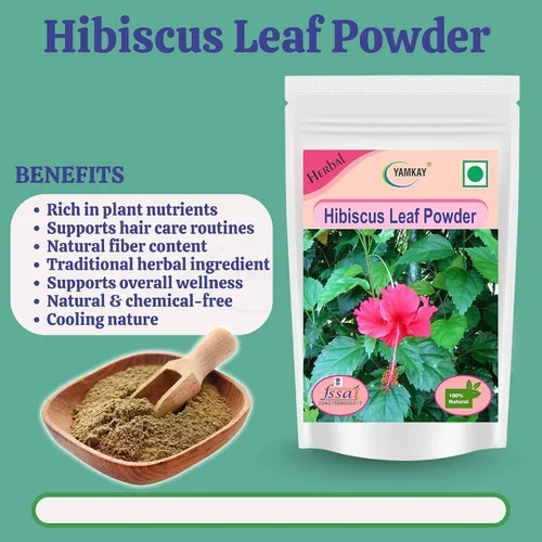 Miniatura 2 de Polvo de hoja de hibisco para caída y crecimiento del cabello, lavado de cabello 100% natural, 300 GM 10.58 oz para un cabello saludable
