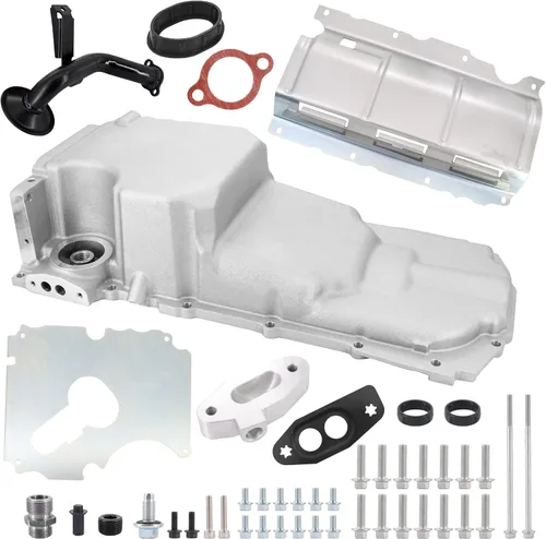 Kit de adaptación de bandeja de aceite de perfil bajo Tektall LT GEN V Swap: bandeja de aceite y tubo de recogida para Camaro/Firebird 67-92 64-72