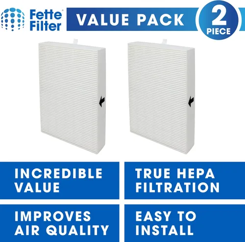 Miniatura 2 de Fette Filter Filtros purificadores de aire. Compatible con HRF-R2, HRF-R3, Filter R (HRF-R2, paquete de 2)