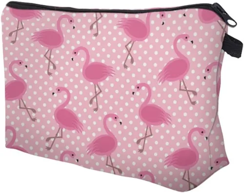 Miniatura 5 de Deanfun 3 unids/set Super divertido 3D impresión mujeres cosméticos bolsa multifunción lápiz titular (unicornio), 3 piezas Flamencos, Pájaros