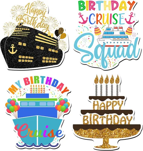 Miniatura 8 de Hoteam 4 piezas decoraciones magnéticas para puerta de crucero para parejas, imanes náuticos divertidos y resistentes al agua para marido y esposa