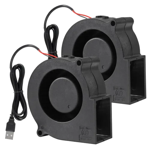 Miniatura 8 de UMLIFE Ventilador de enfriamiento sin escobillas USB DC de 2.953 in y 5 V para impresora 3D, enfriador de caja de computadora de PC CPU