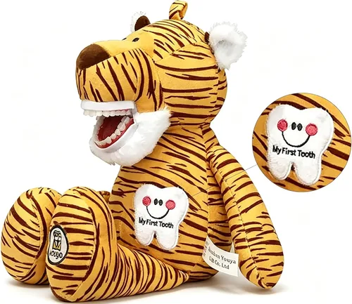 Miniatura 10 de Muñeco de peluche de hada dental, presentación de salud oral de peluche dental, muñeca de marioneta de diente de hada dental, muñeca de felpa