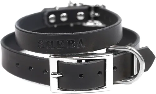 Miniatura 16 de Collar de perro de cuero de brida personalizado hecho a mano, nombre de mascota grabado, herrajes en tono níquel/plateado (marrón desgastado)