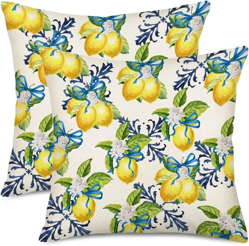 Miniatura 21 de Fukeen Juego de 2 fundas de almohada de playa de verano de 16 x 16 pulgadas, conchas de mar, conchas de coral y estrellas de mar y estrellas de mar