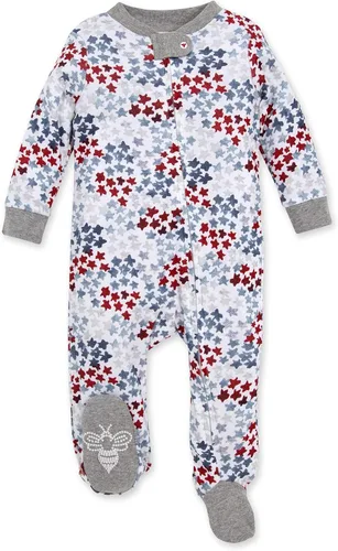 Miniatura 62 de Burt's Bees Baby - Mameluco para bebés, pijama, 100% algodón orgánico, cierre frontal, pies cerrados antideslizantes