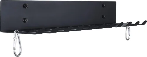 Miniatura 6 de Estante de almacenamiento para gimnasio, soporte de banda de resistencia, soporte de pared, resistente para gimnasio en casa, soporte de 11 puntas