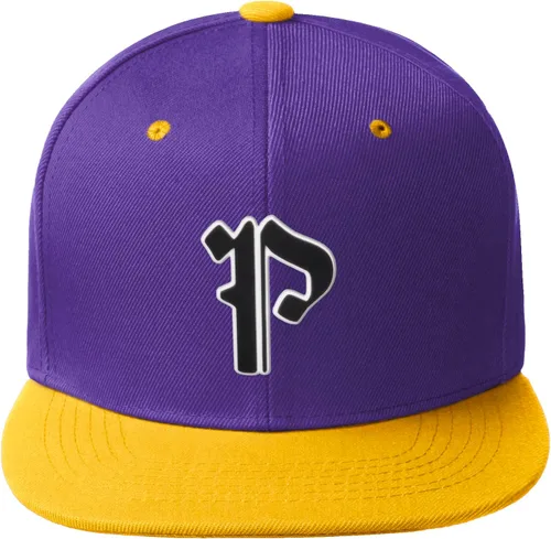 Miniatura 133 de Daxton Gorra clásica con visera de billete plano con letras del alfabeto inglés antiguo de la A a la Z