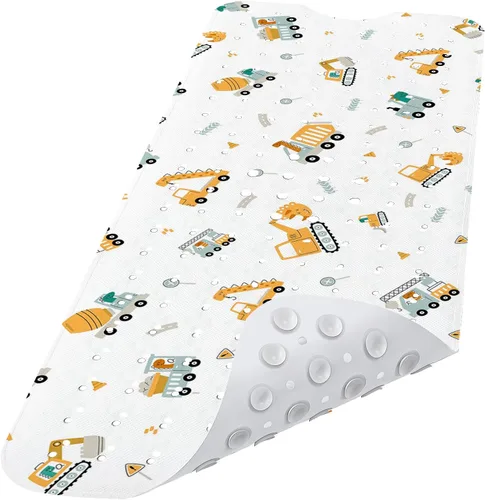 Miniatura 14 de LNOND Alfombra de baño para niños, alfombrilla de baño con diseño de tiburones marinos, alfombrillas de baño antideslizantes para niños
