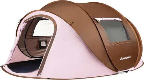 Miniatura 19 de EchoSmile Tienda de campaña desplegable para 2/4/6 personas, fácil instalación, cúpula resistente al agua, portátil con bolsa de transporte Blanco