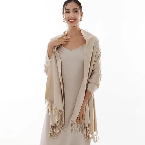 Miniatura 3 de RIIQIICHY - Bufandas grandes, cálidas y suaves de invierno para mujer, chales de pashmina, accesorio envolvente para vestidos de noche