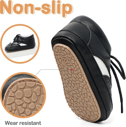 Miniatura 5 de ESTAMICO Zapatos para bebés niños Prewalker PU Sneakers