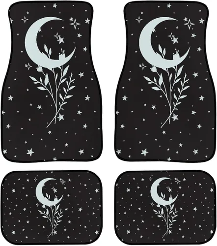 Miniatura 28 de YSTARDREAM Alfombrillas de hongo estrellado para automóvil para todas las estaciones para mujeres y hombres, alfombras de coche estrelladas