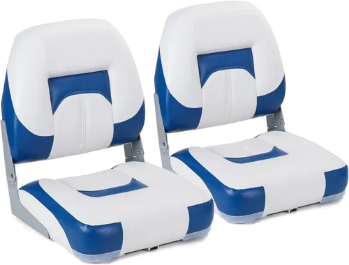 Miniatura 13 de NORTHCAPTAIN T1 Deluxe Asiento plegable para barco con respaldo bajo, tornillos de acero inoxidable incluidos