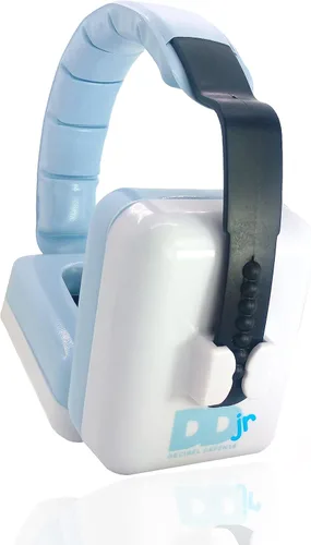 Decibel Defense Jr. - Orejeras de protección auditiva NRR de 28 dB para niños, para bebés, bebés y niños pequeños, perfectas para la escuela, Azul