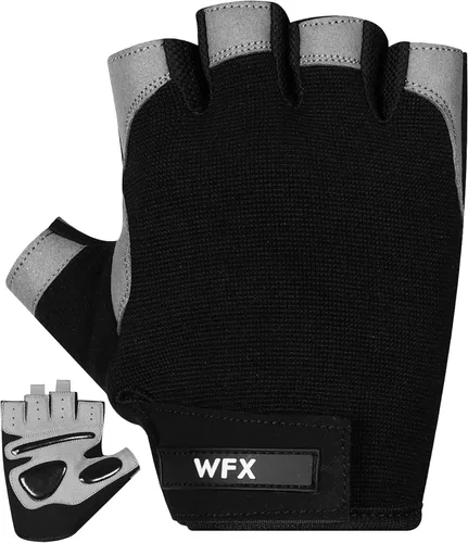 WFX Gym Gloves Training Weight Lifting Gloves for Men Women Wrist Support Padded Extra Grip Palm Protection Fitness Workout Gloves