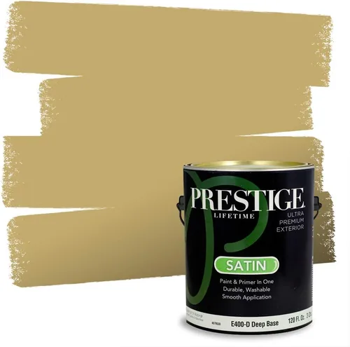 Miniatura 157 de PRESTIGE Paints Exterior Paint and Primer In One, 1-Gallon, Satin, Comparable Match of Benjamin Moore* Royal Linen* 931BM-PCM
