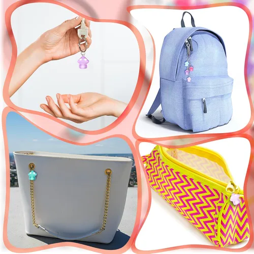 Miniatura 5 de Junkin Dijes de hongos luminosos de resina con dije de hongo, lindas cuentas, encantadores colgantes de joyería para pulseras, collares, aretes