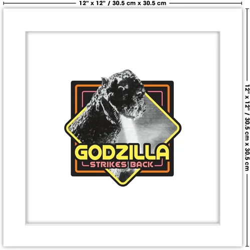 Miniatura 6 de Trends International Gallery Pops Godzilla - Póster de pared de Godzilla Strikes Back, 12.00 x 12.00 pulgadas, versión de marco blanco