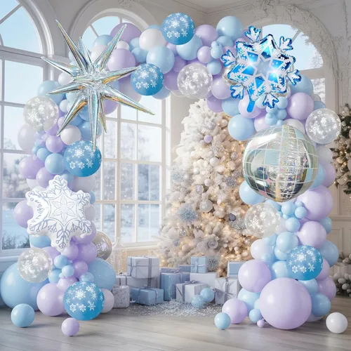 Miniatura 16 de Kit de arco de globos azul negro y blanco, kit de guirnalda de globos azul marino blanco negro con globos de látex plateado metálico globos de Azul
