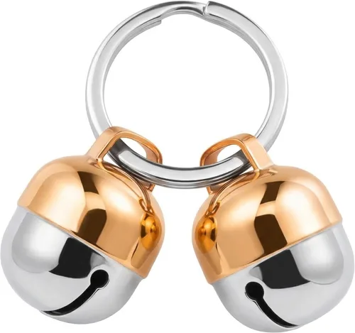 Beau's Bells 2 Campanas Extra Ruidosas para Gatos y Perros | Rastreador de Mascotas | Salva a las Aves y la Vida Silvestre | Cobre de Lujo Hecho a