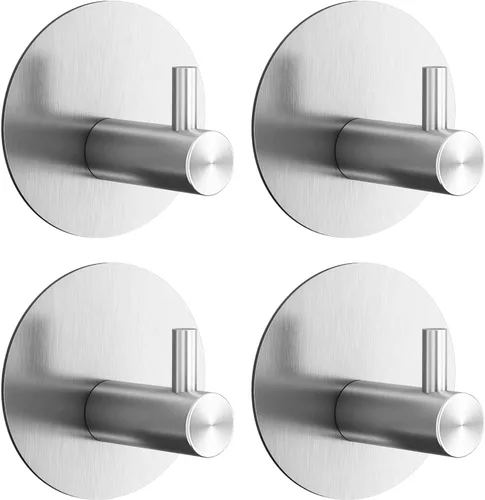 Miniatura 8 de Ganchos para Toallas de Baño (Paquete de 4) Gancho Adhesivo para Toallas Ganchos de Ducha para Interior de Ducha - Ganchos Adhesivos de Pared