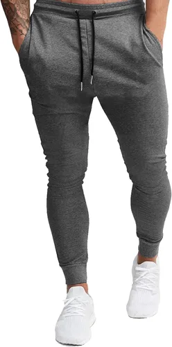 Miniatura 2 de BUXKR - Pantalones deportivos ajustados con bolsillos profundos para hombre, para gimnasio, correr y fisioculturismo