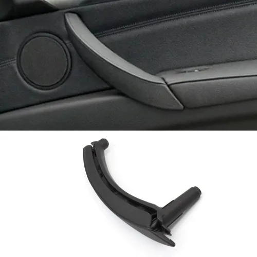Miniatura 10 de Conjunto de manija de puerta de cuero para lado del pasajero izquierda/derecha, manija de repuesto para BMW X5 E70 X6 E71 E72 2007-2013