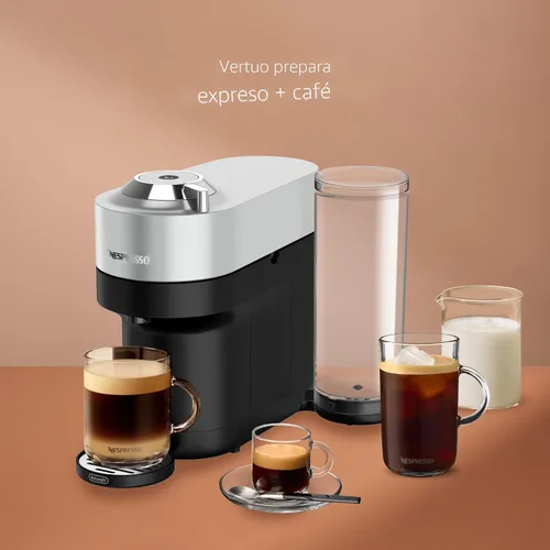 Miniatura 3 de Nespresso Vertuo Pop+ Deluxe de De'Longhi con Aeroccino, plateado