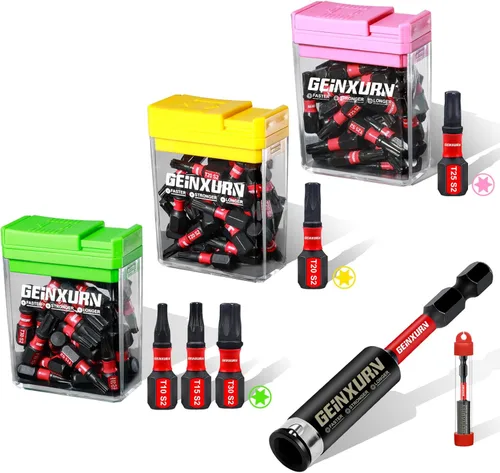 Miniatura 10 de Geinxurn Juego de Puntas de Destornillador de Impacto #2 Phillips, 43 piezas Brocas Magnéticas PH2 (1" y 2") S2 de Acero con Caja de Almacenamiento