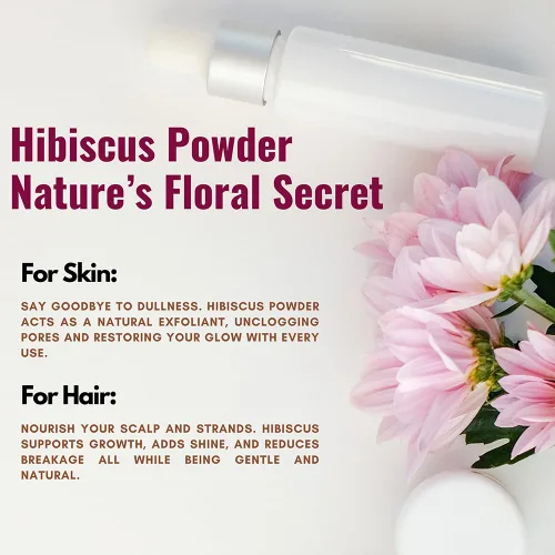 Miniatura 4 de Hibiscus Flower Powder 3.53 oz Polvo de hibisco crudo 100% puro para cabello, piel y té Vegano, sin OMG, sin gluten