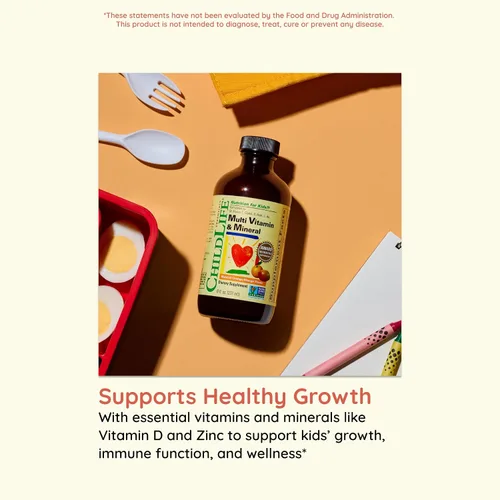 Miniatura 6 de CHILDLIFE ESSENTIALS Multivitamínico y mineral para niños, vitaminas para niños, suplemento multivitamínico líquido para el bienestar de niños