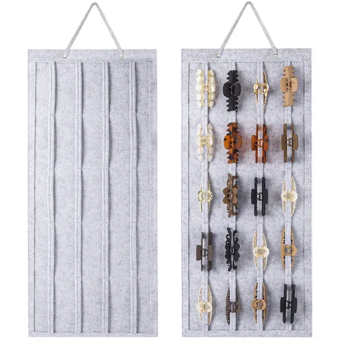 Miniatura 9 de SMUK Organizador de pinzas para mujeres, soporte colgante para pinzas de pelo para niñas, soporte de almacenamiento para horquillas de arcoíris