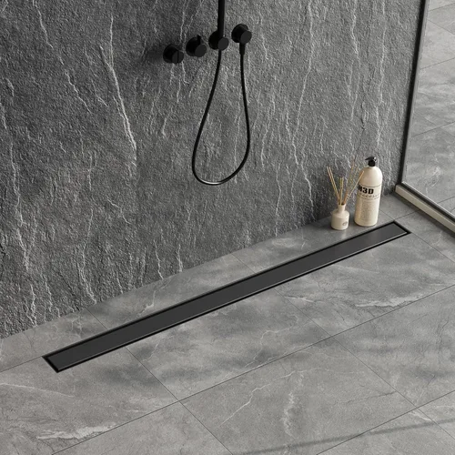 Miniatura 15 de Neodrain Drenaje lineal de ducha de 12 pulgadas con cubierta plana y de inserción de azulejos 2 en 1, drenaje de piso de ducha rectangular de acero