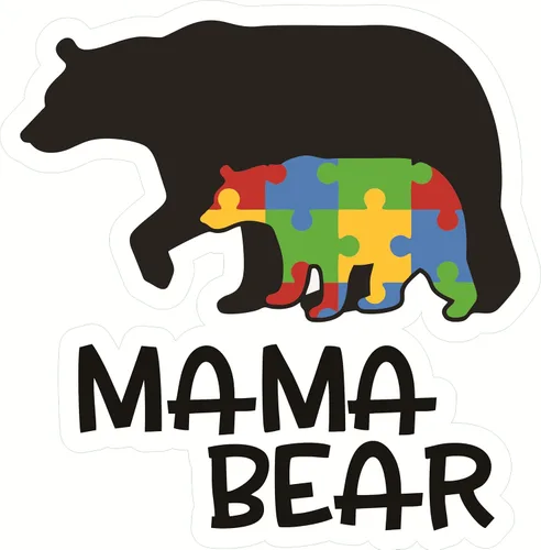 2 calcomanías para mamá autista, calcomanías de vinilo impermeable para concientización sobre el autismo para laptop, parachoques, camiones,