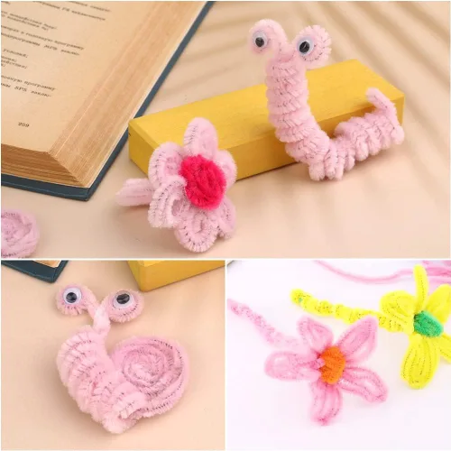 Miniatura 144 de Zlulary Juego de 100 limpiapipas de chenilla, de color sólido, para limpiar tuberías, manualidades, manualidades, decoración, tallos de felpilla Gris
