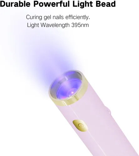 Miniatura 4 de Lámpara de uñas LED UV, mini luz UV manos libres para uñas de gel, lámpara de uñas portátil de curación flash para uñas acrílicas, soporte