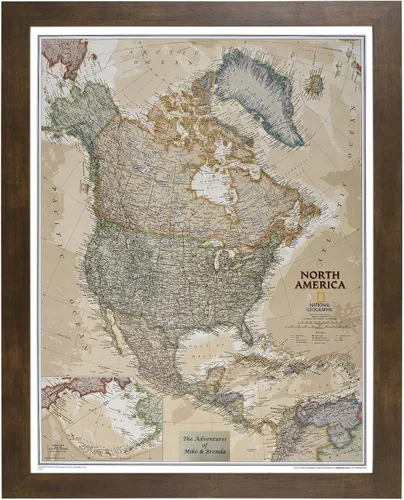 Miniatura 6 de Push Pin Travel Maps Pósteres e impresiones personalizables – Gris granero – Mapa de pines enmarcado personalizado, llega listo para colgar con 150