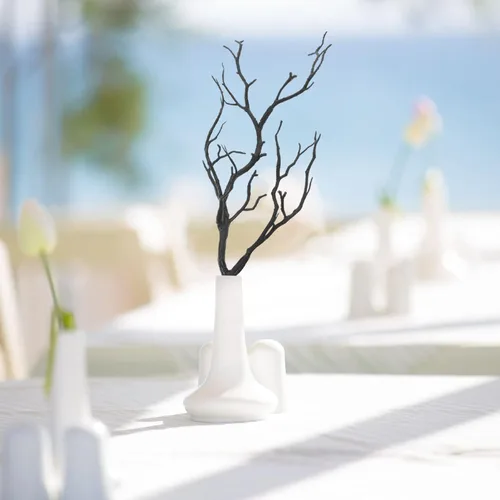 Miniatura 6 de VICASKY 4 ramas de árbol de cornamenta artificial de Halloween de 13.76 pulgadas, rama de asta de bruja artística, ramas decorativas de plantas