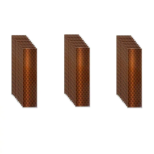 Miniatura 13 de Cinta reflectante blanca de 4 pulgadas, adhesivo de seguridad de advertencia impermeable para exteriores (10 pies)