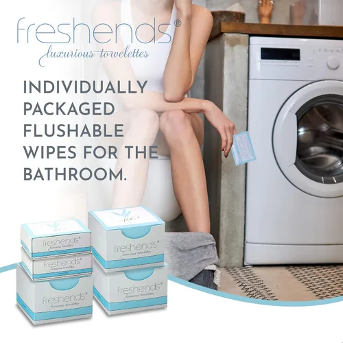 Miniatura 9 de Freshends Toallitas desechables desechables envueltas individualmente, paquete de 100 toallas de lujo, artículos esenciales de baño de invitados