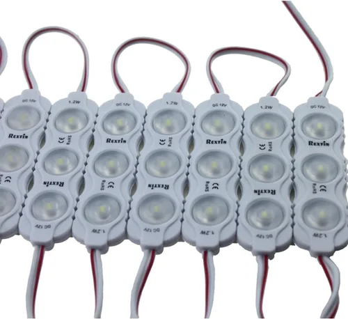Miniatura 9 de Super brillante 200 unids nuevo modelo 2835 3 LED módulo 120-150LM por módulo impermeable luz decorativa para letreros de publicidad con cinta Azul