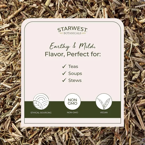 Miniatura 3 de Starwest Botanicals Hierba de San Juan seca orgánica, hierba de hojas sueltas para té, hecha de flor de hierba de San Juan, cortada y tamizada