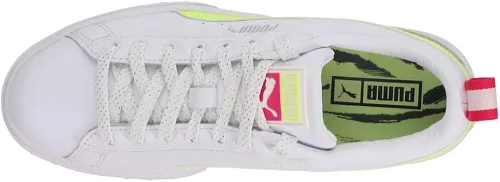 Miniatura 4 de PUMA Womens Mayze E Lights Platform Sneakers Shoes Casual - White