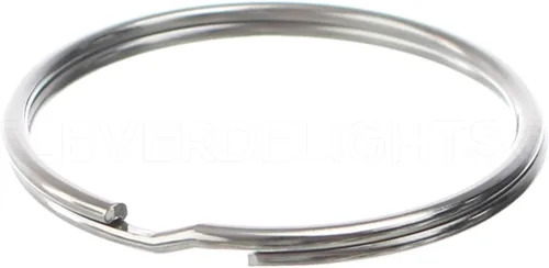 CleverDelights Llaveros de 2 pulgadas, paquete de 10 unidades, llaveros grandes divididos, conector de llavero fuerte, 2 pulgadas