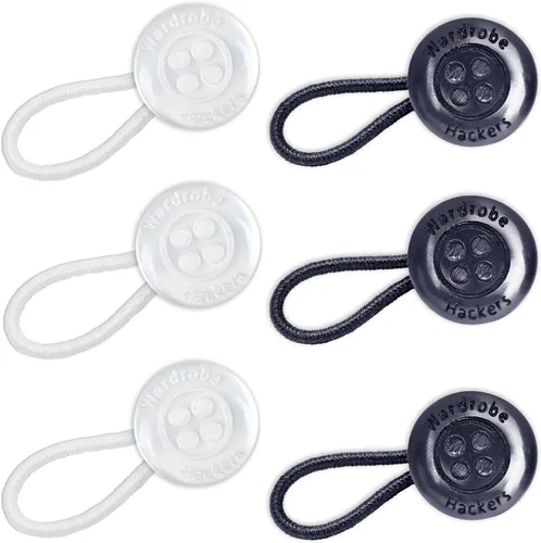 Miniatura 10 de Wardrobe Hackers Collar Extenders for Mens Shirts (Soft Elastic) Tight Neck Collar Relief - Expander Buttons for Dress Shirts