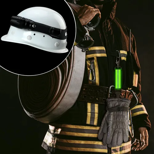 Miniatura 6 de 4 herramientas de bombero, incluye 2 bandas para casco de bombero, 2 correas para guantes, banda para casco de bombero, correa de seguridad