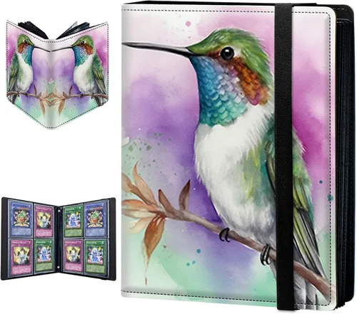 Miniatura 13 de Carpeta para tarjetas intercambiables, 4 bolsillos para tarjetas intercambiables, 160 bolsillos de doble cara, funda para tarjetas de tamaño Mujeres
